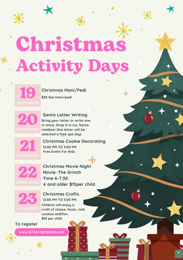 Glitter & Glitz Kids Spa and Accessories Boutique Spa Birthday Party